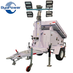 Alta qualità su misura torre solare torri di <span class=keywords><strong>luce</strong></span> Mobile rimorchio con configurazione <span class=keywords><strong>faro</strong></span> Premium illuminazione rimorchio - Product Image 5