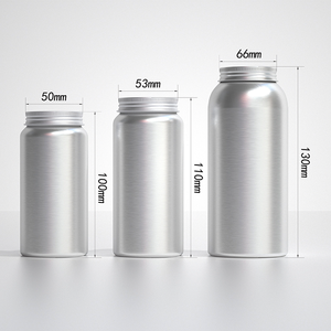 Premium Aluminum Bottle for Capsule Vitamin Bottle Packaging, Empty Metal <b>Container</b> for Fish Oil Supplement and Omega-3 Storage. - Product Image 2