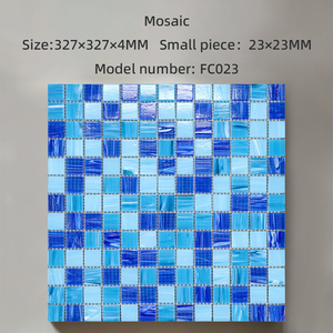 Moderno personalizzabile paesaggio mosaico modello piscina piastrelle di mosaico di vetro <span class=keywords><strong>per</strong></span> pesci stagno asilo Wading piscina fabbrica - Product Image 3