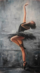 Elegante Dipinto su Tela di Ballerina, Arte Moderna, Poster e Stampe, Quadri da Parete per Soggiorno, Decorazione Casa - Product Image 6