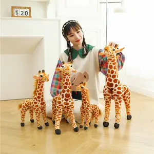 Carino 40CM serie di animali da fattoria giraffa peluche peluche bambola di peluche simulazione animale giraffa peluche regalo per bambini