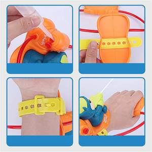 Pistola de Agua de Plástico Mini, Superventas, con Correa para la Muñeca, Diseño de Dibujos Animados, Juguetes de Verano para Niños, Juego de Combate Acuático - Product Image 6
