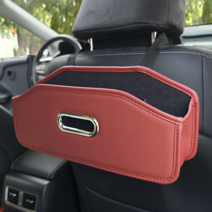Organisateur de siège arrière de voiture en cuir YECAI, sac suspendu réglable pour appuie-tête, idéal pour les voyages, les trajets quotidiens, les jouets et les chargeurs, sans désordre - Product Image 4