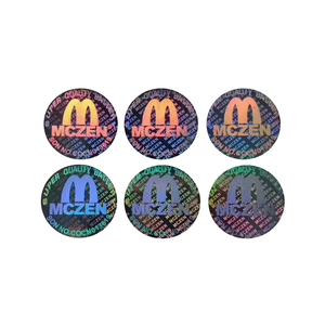 Pegatina holográfica de seguridad láser personalizada a prueba de agua, pegatina holográfica 3D con número de serie de código QR para rascar - Product Image 3