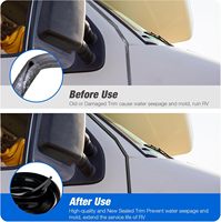 Bande de fermeture de tente suspendue d'angle en alliage d'aluminium Bande de bordure de fente pour auvent RV Vinyl Trim Insert RV Roof Trim