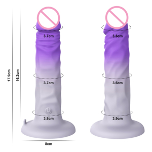 OEM Best-seller Dildo vibrant en silicone réaliste à effet dégradé, 10 modes de vibration, étanche IPX7, chargement magnétique, Jouets pour adultes - Product Image 4