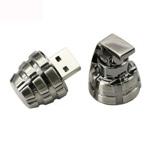 Clé USB 3D en forme de <span class=keywords><strong>grenade</strong></span> 2G-128G USB 2.0 en métal avec logo personnalisé pour ordinateur portable et usage professionnel - Product Image 3