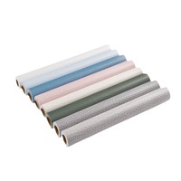 Papier peint PVC à texture lin, autocollant, imperméable, résistant à l'humidité, pour salon, chambre, hôtel, décoration murale
