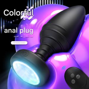 Telecomando <span class=keywords><strong>sesso</strong></span> <span class=keywords><strong>sicuro</strong></span> anale Backstab Plug colorato luminoso di ricarica vibrazione maschile masturbazione femminile <span class=keywords><strong>sesso</strong></span> adulto - Product Image 5