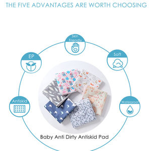 Tapis de jeu antidérapant doux rembourré pour bébés, lavable et pliable pour les enfants, accessoire Anti-salissure pour ramper - Product Image 3