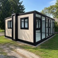 Maison conteneur extensible et pliable de la série 700, bâtiment modulaire préfabriqué, faible coût d'expédition, bureau mobile facile, chambre à coucher