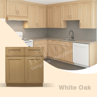 Armoires d'îlot de cuisine de style Shaker en chêne blanc, choix phare, modernes, en bois massif, RTA, armoires de cuisine américaines, prêtes à assembler