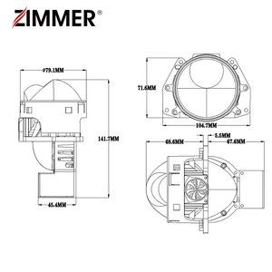 ZIMMER 3.0 Nâng cấp ống kính máy chiếu laser LED độ sáng cao R60 Max 80W Ống kính máy chiếu LED tự động - Product Image 5
