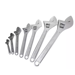 Stainless Steel Metric Industrial Grade Adjustable Wrench B-series Plastic Coated Handle - Product Image 1