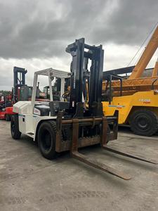 Montacargas TCM 10T FD100Z8 usado en stock, altura de elevación de 4 m, neumáticos neumáticos, buen precio de venta - Product Image 3