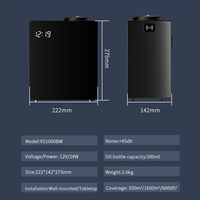 Diffuseur d'arômes électrique 500 ml en métal pour hôtel et maison, avec contrôle par application, pour la diffusion de parfums HVAC