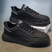 Chaussures décontractées blanches pour hommes, style minimaliste, basses, en caoutchouc, épaisses, respirantes, rehaussantes, personnalisables en gros
