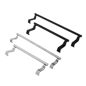 Stainless Steel Towel Rack Over The Door Single Rod Self Adhesive Kitchen Bathroom Cabinet Door Minimalist Design - Product Image 5