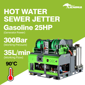 Hidrolavadora de Alta Presión de Agua Caliente de 300 Bar y 5000 Psi, Máquina de Limpieza de Tuberías y Desagües - Product Image 2