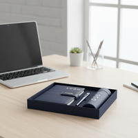 Carnet de notes A5 promotionnel personnalisé haute performance avec impression de logo, stylo et gourde – Coffret cadeau pour la vente en gros