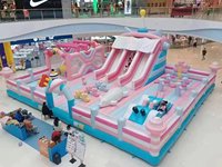 Château gonflable HNHPYL robuste et de grande taille en nylon durable, facile à installer pour les jeux de saut des enfants en extérieur/intérieur