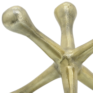 Scultura Decorativa Moderna con Finitura Dorata, Ornamento d'Arredo per Soggiorno o Bagno - Product Image 6