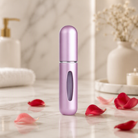 Mini vaporisateur de parfum Portable rechargeable en aluminium de 5ml, vaporisateur vide en métal de voyage