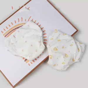 コットンメッシュ防水赤ちゃん再利用可能トレーニングパンツトイレ学習下着パンティー幼児子供用失禁 - Product Image 1