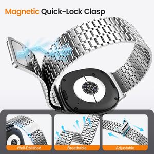 Gelang magnet jam tangan Samsung Galaxy Watch 8, Samsung Klasik Samsung Ultra 7Link Loop baja anti karat tali magnetik 40mm 44mm 46mm 47mm - Product Image 4
