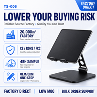 OEM Toptan Yüksekliği Ayarlanabilir Katlanabilir Alüminyum Alaşımlı Tablet PC Standı Masaüstü iPad Tutucu Çift Menteşeli Sağlam Taban Özel Logo