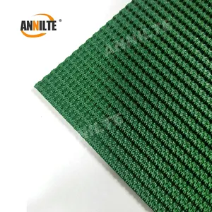 Annilte High Friction 5mm Grass Pattern Non-slip Green Pvc Conveyor Belt China Supplier