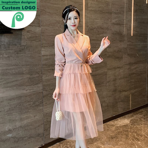 6885-89-658 Abiti Lunghi Eleganti da Donna su Misura, Ispirazione Vintage, Produzione OEM all'Ingrosso - Product Image 4