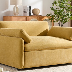Sillón Individual Extra Grande Tapizado en Chenilla, Cómodo <span class=keywords><strong>y</strong></span> Amplio, para Sala de Estar de Diseño Moderno - Product Image 2