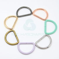 MZhhardware Collier de chien Boucle de sangle en métal D Anneau métallique Boucle réglable colorée pour bricolage Accessoires de collier de chien