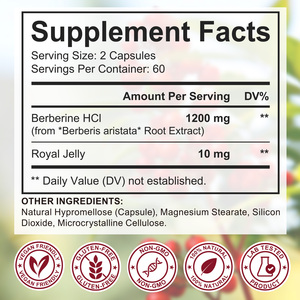 Solotree Snelle Verzending 120 Capsules <span class=keywords><strong>Berberine</strong></span> Plus Supplementen 1200Mg <span class=keywords><strong>Berberine</strong></span> Hci <span class=keywords><strong>Extract</strong></span> Capsules Voor Gewichtsverlies - Product Image 2