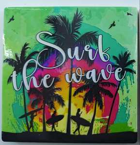 The <b>Ceramic</b> <b>Coasters</b> of the Ocean and Beach Leisure Series Feature a Unique Design. - Product Image 1