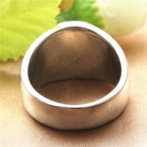 European American Style <b>Titanium</b> Steel Tribal <b>Ring</b> Retro Men's Punk Geometric Design Silver Color Gift Jewelry 212028 - Product Image 3