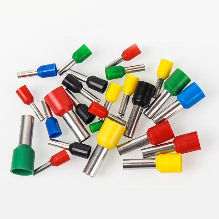 100pcs E1008 E2508 E4009 E6012 Insulated Ferrules Terminal Block Cord End Wire Connector Electrical Crimp Terminal I4089513853
