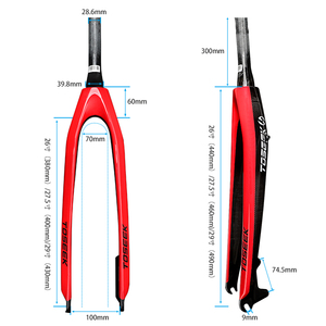 26 27.5 inch Mountain Bicicleta 29 Fork Cycle Carbon Mtb Bicycle Rigid Fork Taper Disc Brake <span class=keywords><strong>Bike</strong></span> Rockshox Front Fork - Product Image 2