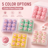 Jouet anti-stress en silicone en forme de patte de chat, style clavier mécanique