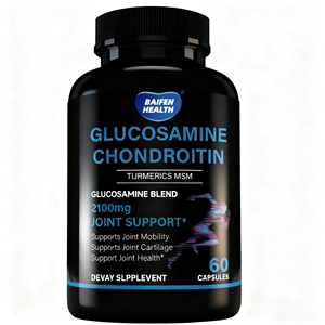Capsules de <span class=keywords><strong>Glucosamine</strong></span>, Chondroïtine, Curcuma et MSM OEM/ODM – Mélange de <span class=keywords><strong>Glucosamine</strong></span> pour le Soutien de la Santé Articulaire - Product Image 1
