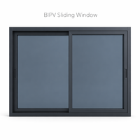 Kaca Surya SOL BIPV CdTe Jendela Geser Horizontal Dua Lapis 40 Persen VLT Penghasil Energi