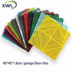 Dalles de sol de garage modernes de 18 mm d'épaisseur, antidérapantes, à clipser, en plastique, <span class=keywords><strong>pour</strong></span> atelier de detailing automobile, usage intérieur - Product Image 2