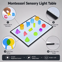 Tableau lumineux LED pour l'intégration sensorielle, jouet éducatif pour la maison, panneau d'activités sensorielles lumineux pour enfants