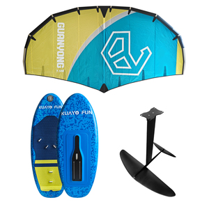 ชุดฟอยล์สามชิ้นสำหรับเล่นเซิร์ฟ OEM ODM Wingfoil Kitesurf Wing Wind Efoil sup Hydrofoil  กระดานโต้คลื่นพีวีซีแบบเป่าลม - Product Image 1