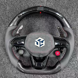 Ajuste para Volkswagen <span class=keywords><strong>Golf</strong></span> 8 MK8 POLO <span class=keywords><strong>GOLF</strong></span> 7 <span class=keywords><strong>GTI</strong></span> r-line MK7 MK6 Passat CC GTS Scirocco JETTA GTD GTE GLI <span class=keywords><strong>volante</strong></span> <span class=keywords><strong>de</strong></span> cuero - Product Image 3