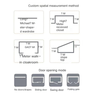 Super Offerta Armadio Guardaroba Aperto in Metallo, Nuovo Design a Basso Costo, Cabina Armadio in Acciaio a Parete per Vestiti e Camera da Letto - Product Image 6