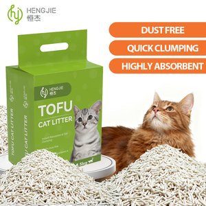Litière pour chat en tofu agglomérante naturelle, écologique, multi-parfumée, jetable dans les toilettes, vente en gros d'usine - Product Image 5