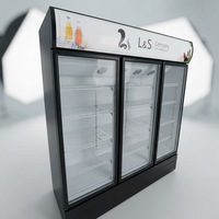 Nouvelle conception, vitrine réfrigérée verticale multi-niveaux à dégivrage automatique, économe en énergie, réfrigérateur mince, vitrine réfrigérée