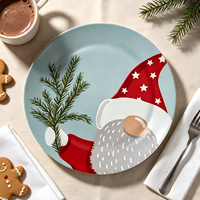 Assiettes de présentation de luxe personnalisables en PP pour steak, 13 pouces, durables et réutilisables, ensemble de vaisselle de mariage de 50 pièces, motif personnalisé Woju